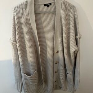 Papermoon Light Beige Cardigan Sweater